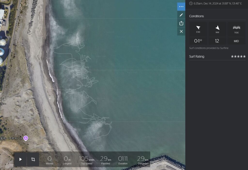 サーフィン日記 (2024.12.14)[165回目]