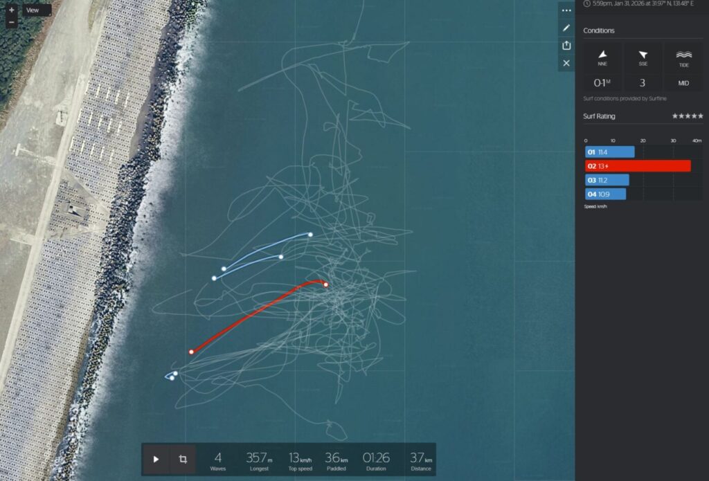 サーフィン日記 (2026.1.31)[206回目]