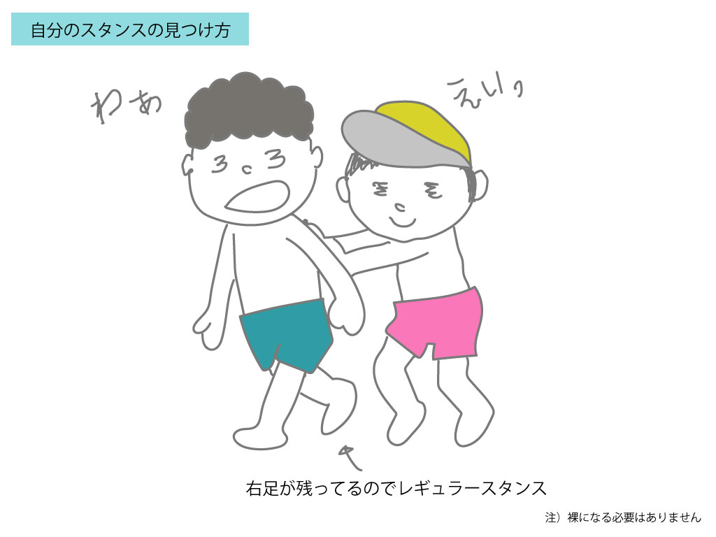 初心者向けサーフィンスタンスの見つけ方