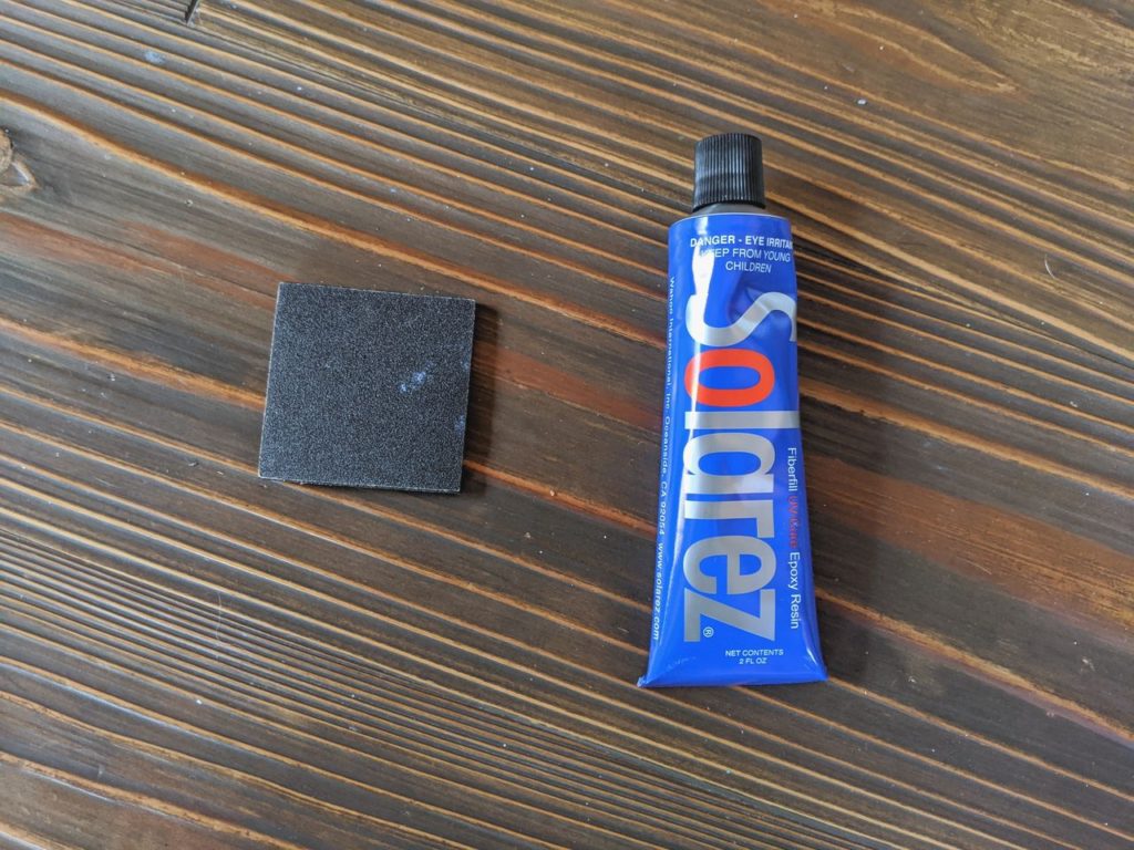 クラッシュしたサーフボードをDIY簡易リペア pt4 [レジン編]