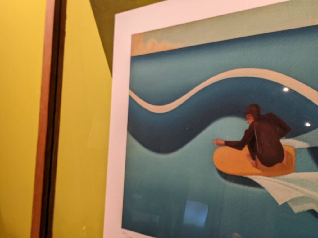 額が届いてタイラーウォーレンのアートポスター入れて惚れ直す[サーフィン絵画 Tyler Warren]